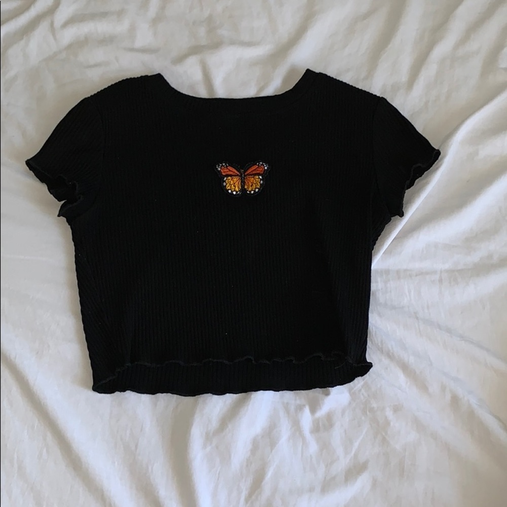 butterfly crop top